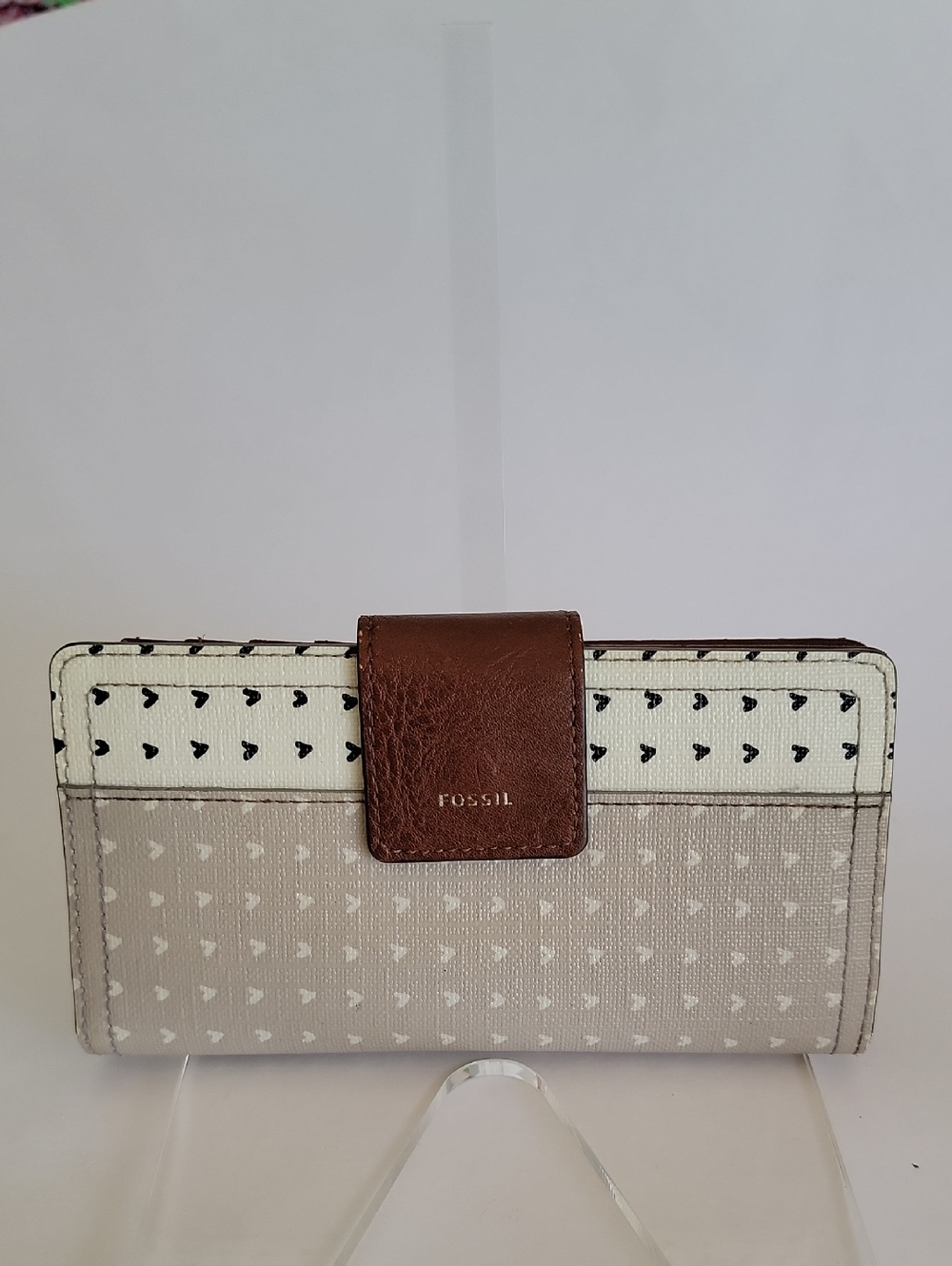 FOSSIL LOGAN SNAP TAG CLTUCH WALLET